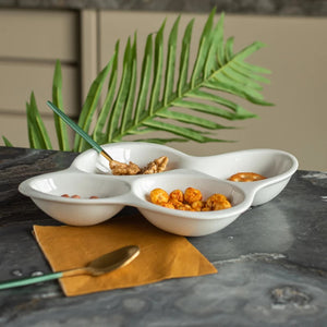 4 Part Snack Dish Serving Plates The June Shop   
