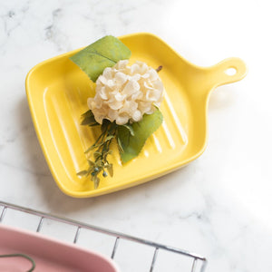 Colourful Grill Serving Plate Serving Plates June Trading Butter Yellow  