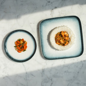 Ombre Ceramic Square Dinner Plate Dinner Plates June Trading   