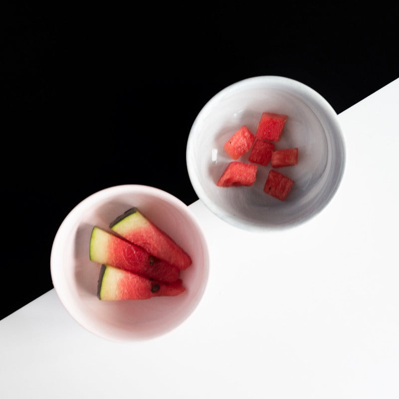 Marble Effect Ceramic Bowl Bowls June Trading   