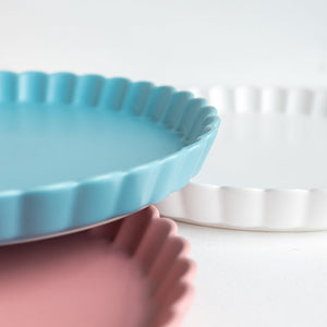 Crinkle Serving Plate Dinner Plates June Trading   