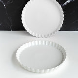 Crinkle Serving Plate Dinner Plates June Trading Big White 