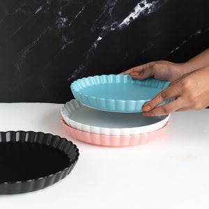 Crinkle Serving Plate Dinner Plates June Trading   