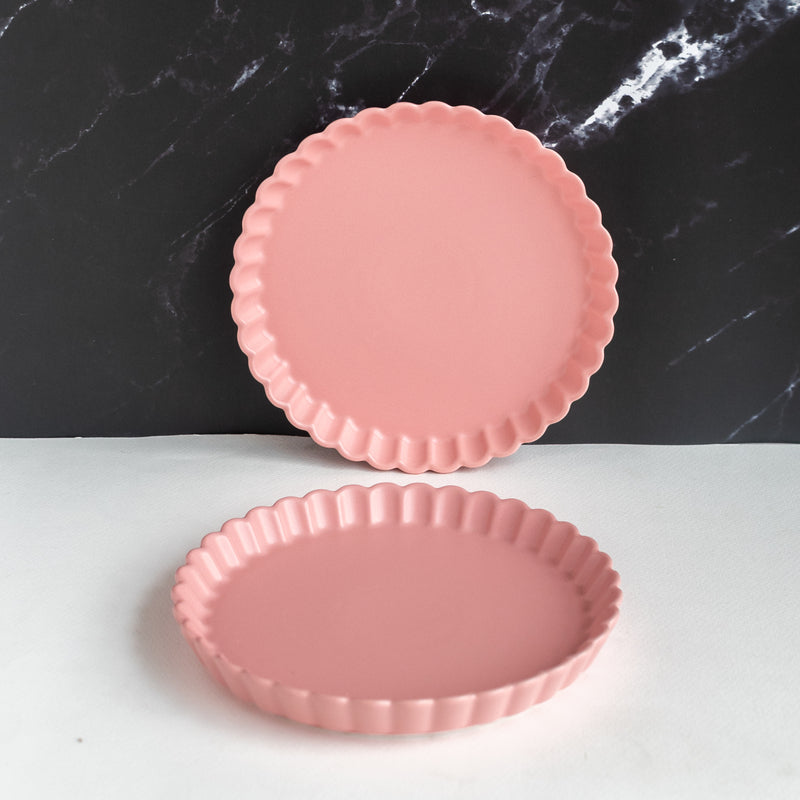 Crinkle Serving Plate Dinner Plates June Trading   