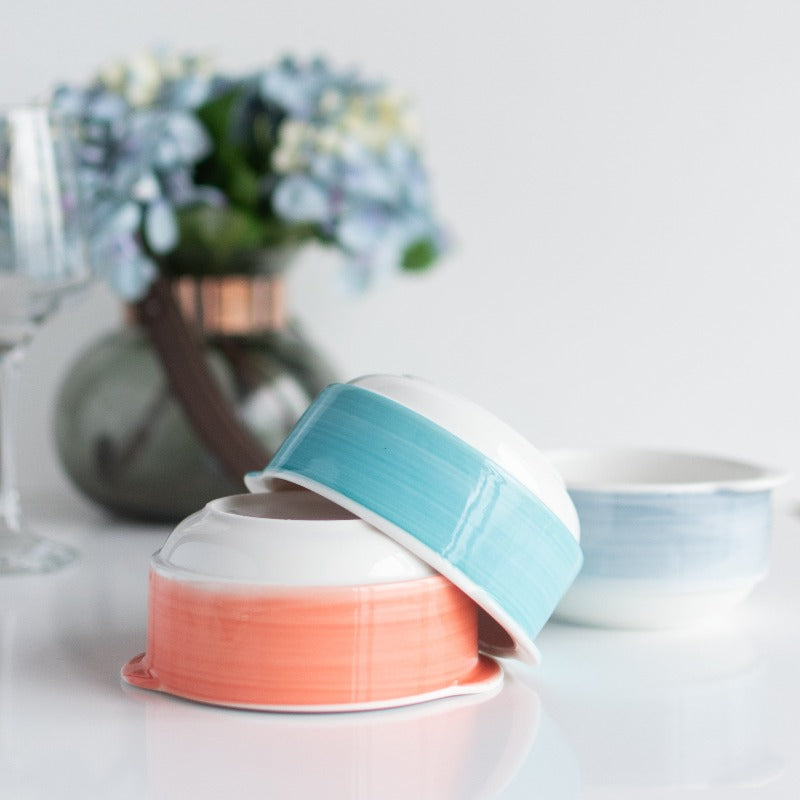 Colourful Ombre Bowls (Set of 6) Serving Bowls June Trading   