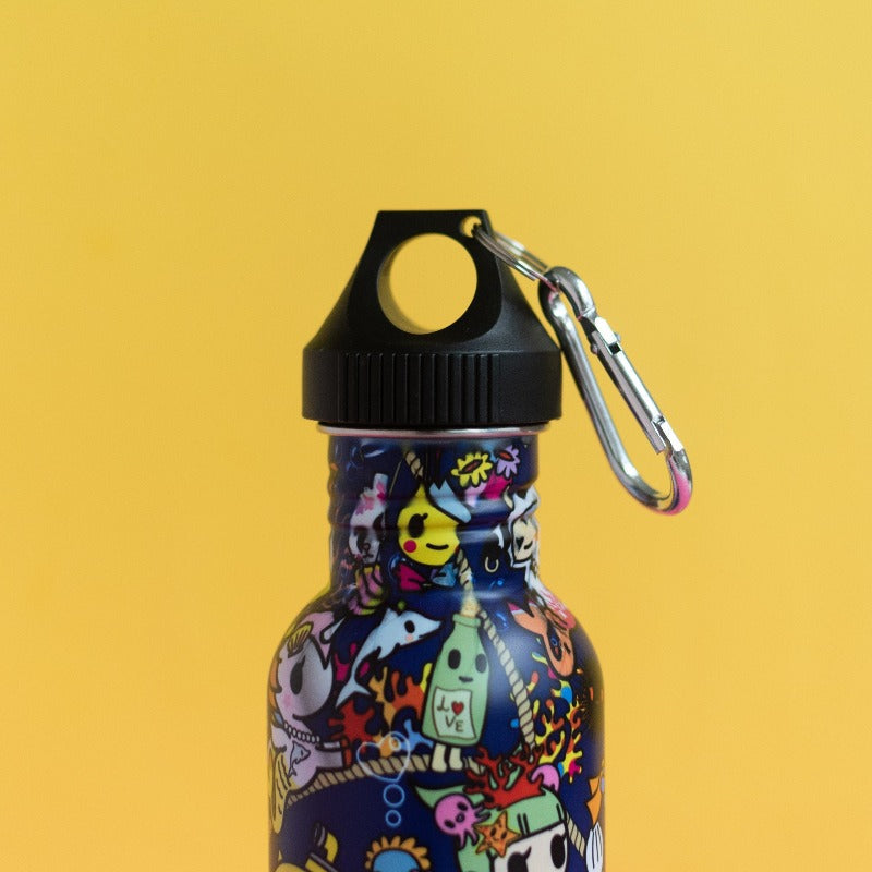 Funky Pattern Printed Metal Bottle Bottles June Trading   