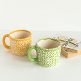 Mug Shaped Planter - Hand Painted Resin Pot Planters June Trading Butter Yellow  