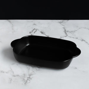 Rectangular Baking Tray Serving Bowls June Trading Jade Black  