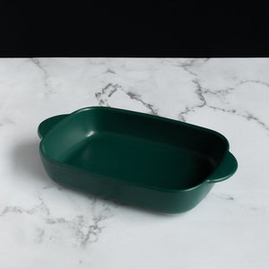 Rectangular Baking Tray Serving Bowls June Trading Olive Green  
