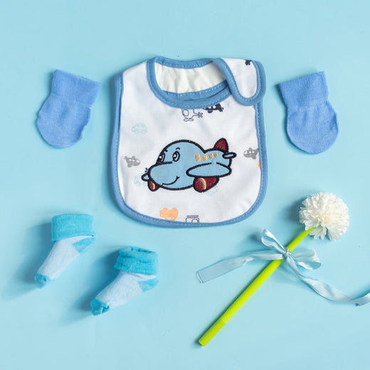 Cute Airplane Bib Set Baby Gift Set June Trading   
