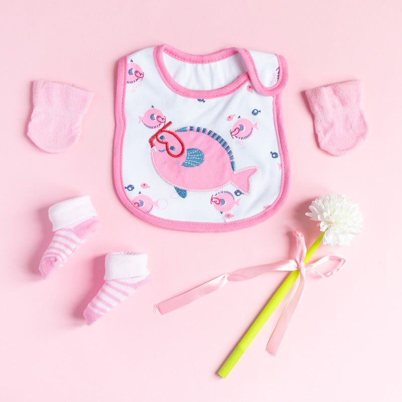 Baby Fish - Bib Gift Set Baby Gift Set June Trading   