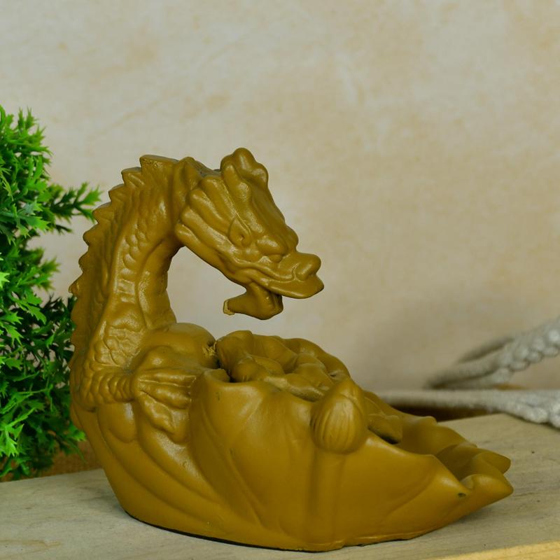 Dragon Smoke Fountain by Sowpeace - Beautiful Resin Showpiece for Home Decor