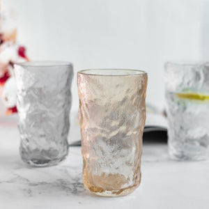 Premium Frosted Glacier Glass (Set of 4) Glasses June Trading Orange  