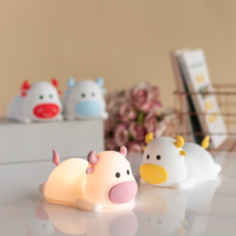 Cute Baby Cow Lamp Lamps June Trading   