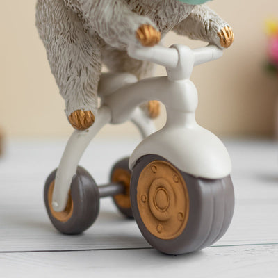 Polar Bear Ridding Bike Figurine Artifacts June Trading   