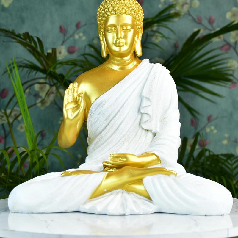 Sowpeace Resin Gold Buddha Decor