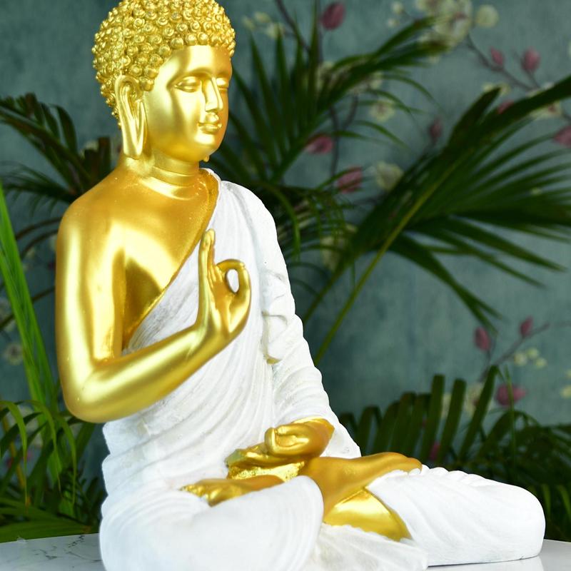 Sowpeace Resin Gold Buddha Decor