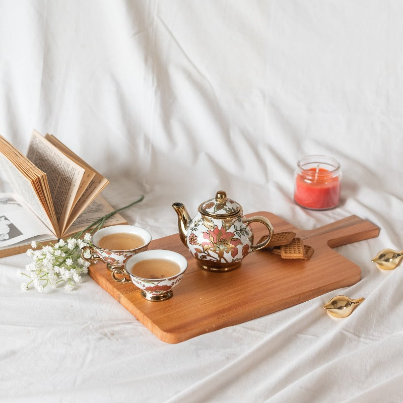 Wooden Serving Tray Serving Platters June Trading   