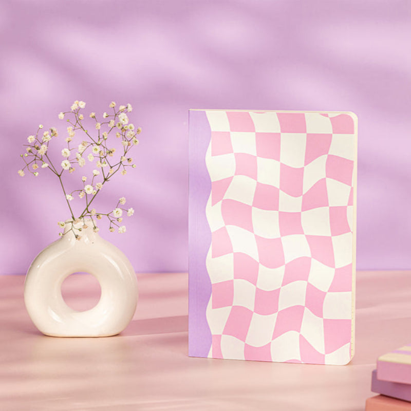 Multi-Purpose A5 Notebook "Dancing Checkers"