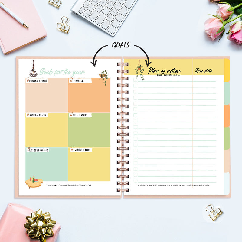 Undated Yearly Planner - Building My Empire Undated Planners June Trading   