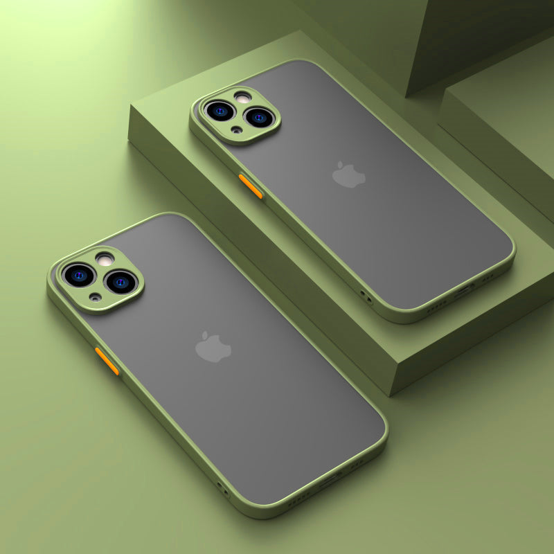 Acrylic Edge With Frosted Back Apple iPhone 13 Pro Cover iPhone 13 Pro June Trading Lime Green  