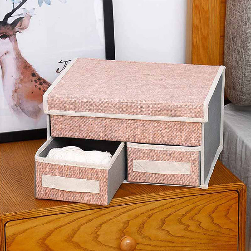 Subtle 3 Compartment Foldable Storage Organizer Basic Organisers ERL   