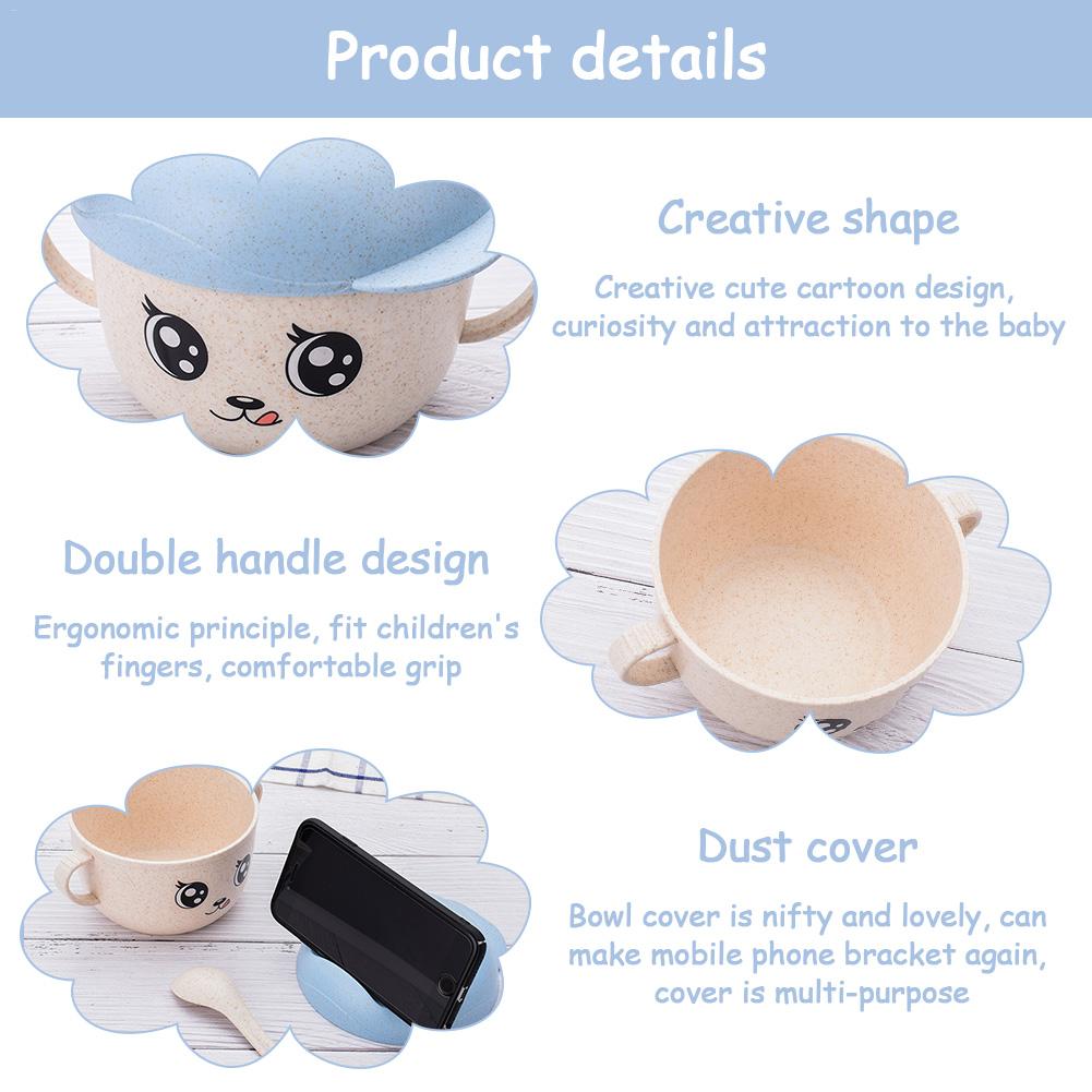 Wheat Straw Bowls Bowls June Trading Light Blue  