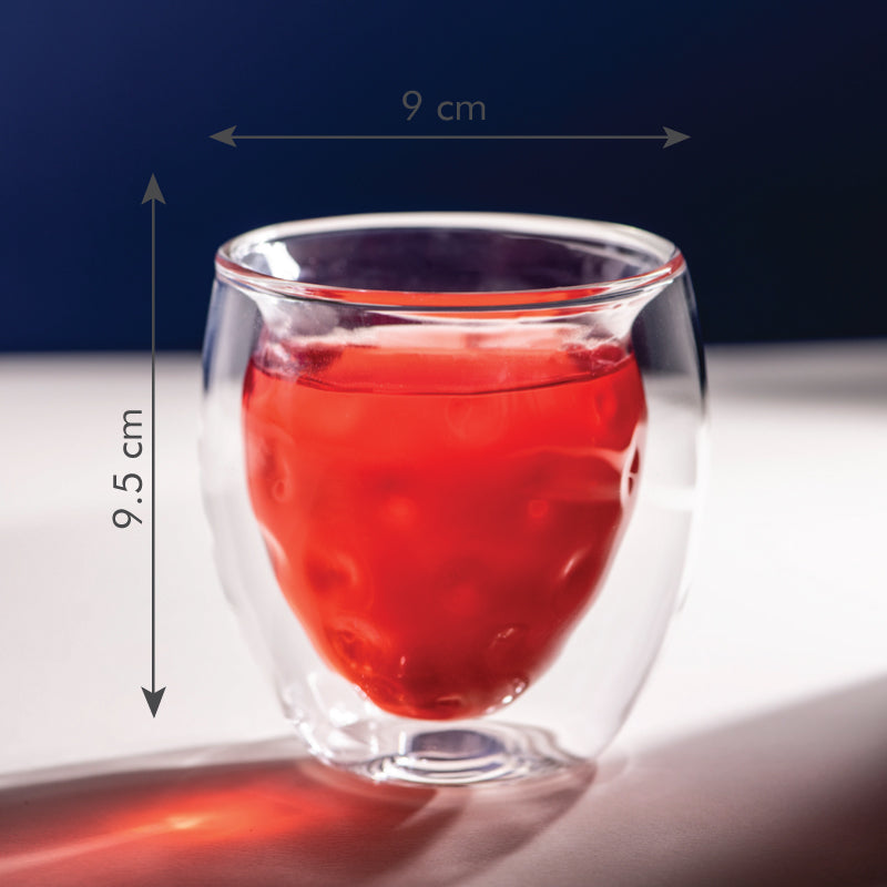 Hammered Texture Double Walled Glass Glasses June Trading   