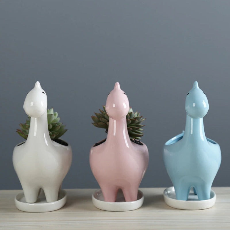 Dinosaur Ceramic Pot For Plants Planters June Trading   