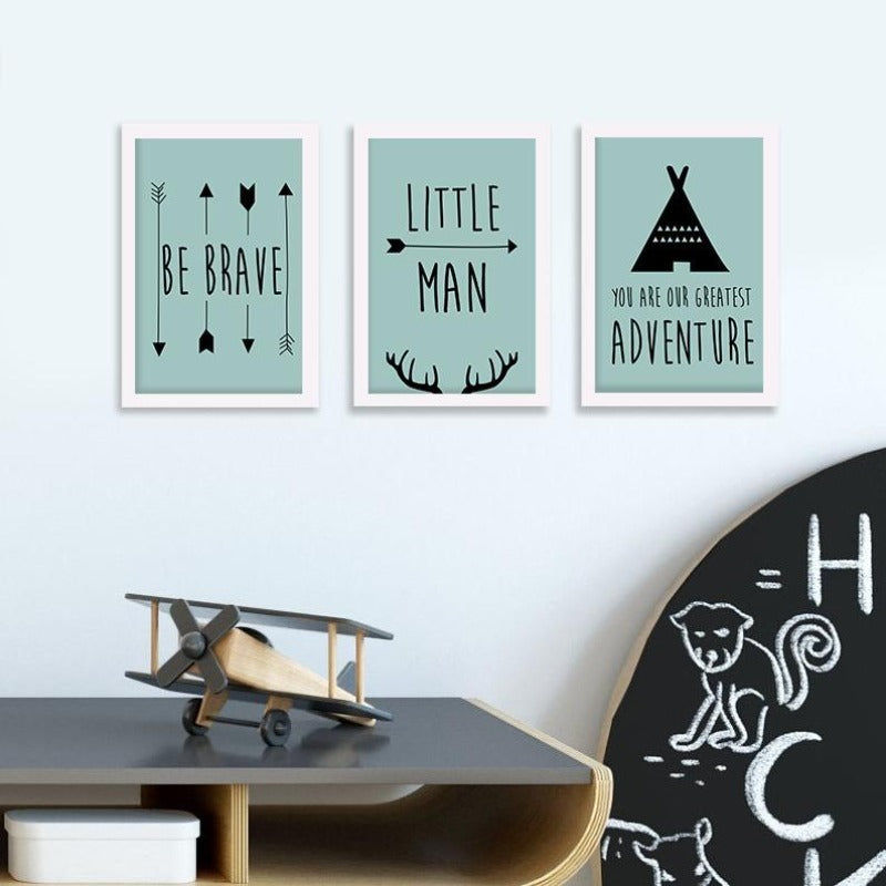 Be Brave - Photo Frame Set of 3 Photo Frames June Trading   