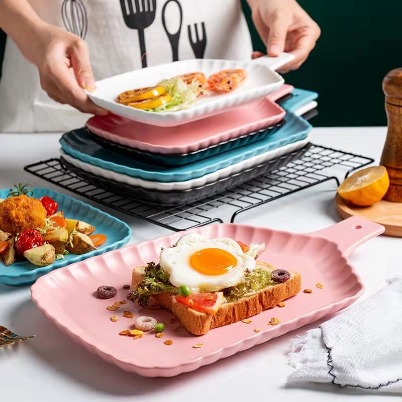 Crinkled Glossy Serving Tray Tray June Trading   