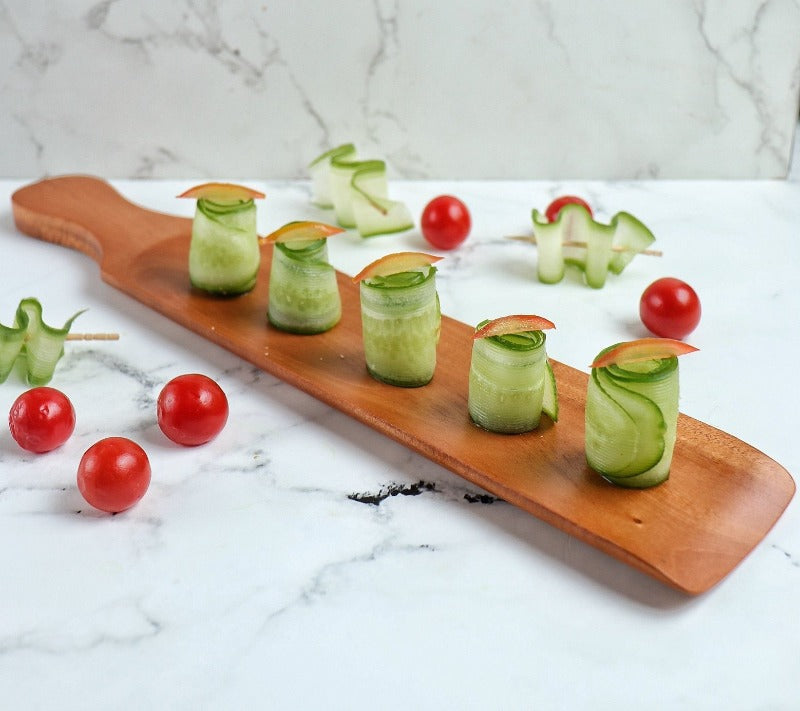 Long Platter with Handle Serving Platters June Trading   