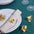 Leafy Details Gold Napkin Rings (Set of 6) Napkin Rings June Trading   