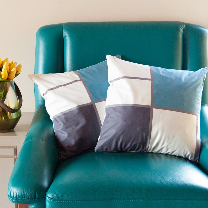 Quadrant Print Cushion Covers (Set of 2) Cushion Cover June Trading   