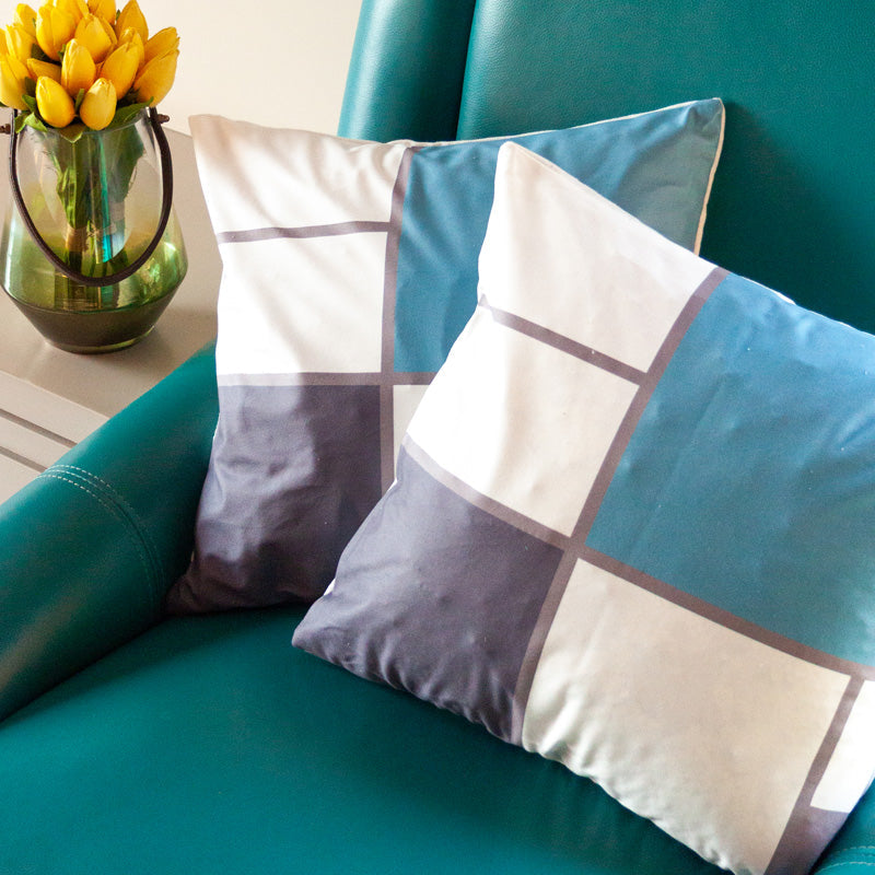Quadrant Print Cushion Covers (Set of 2) Cushion Cover June Trading   