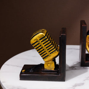 Music Speaks Golden Bookend Artifacts The June Shop   