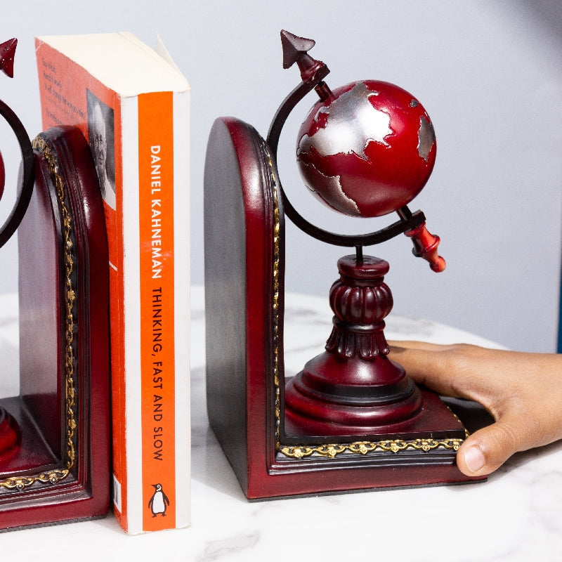 Wander World Wide Ruby Red Bookend Artifacts The June Shop   