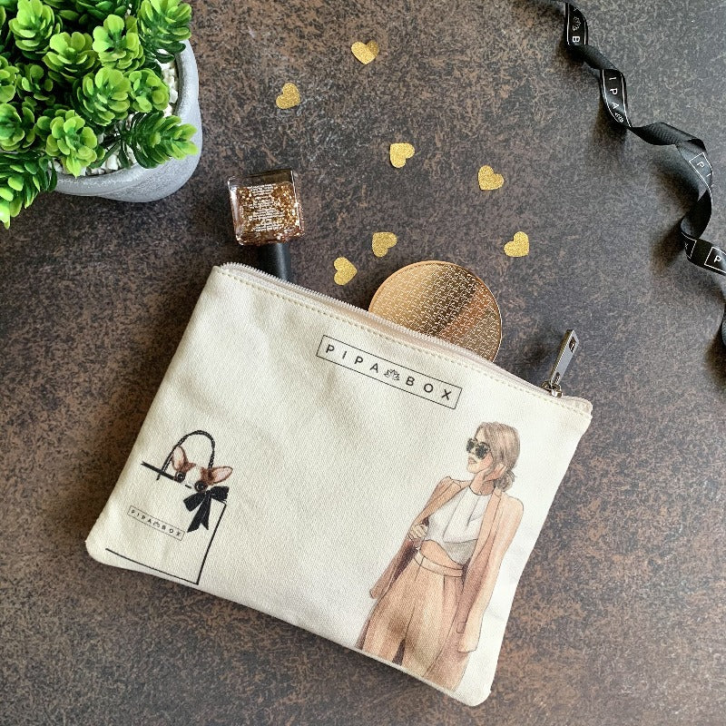 Elle - Canvas Pouch Pouch Pipa Box   
