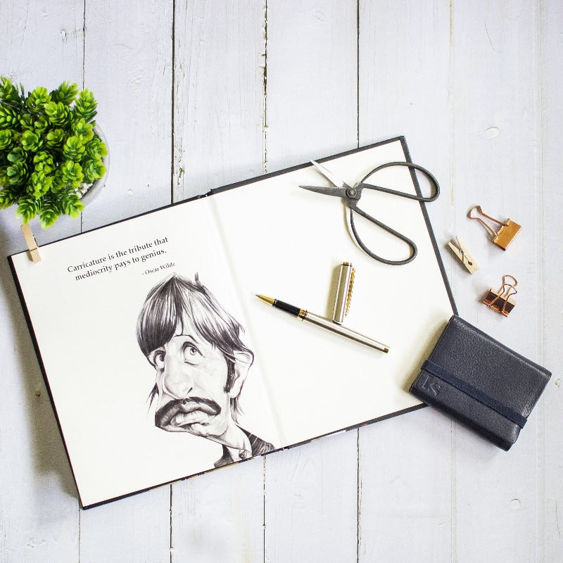 Tribute to Caricature - Hard Bound Notebook Notebooks Pipa Box   