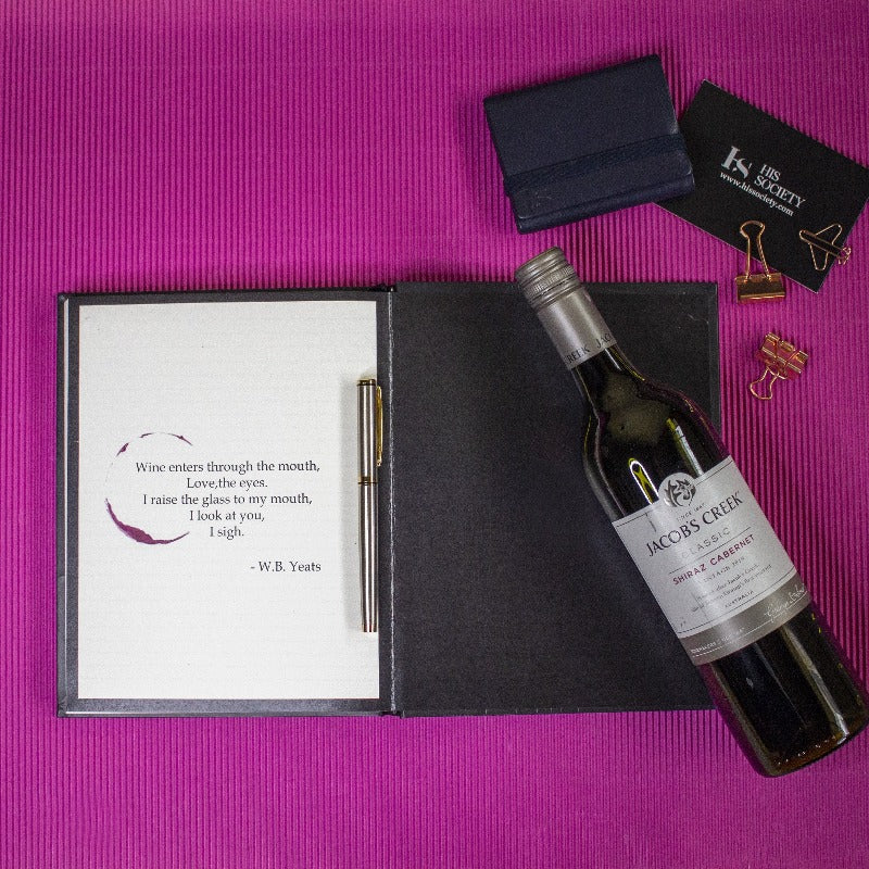Wine lover - His Society Note Book Notebooks Pipa Box   