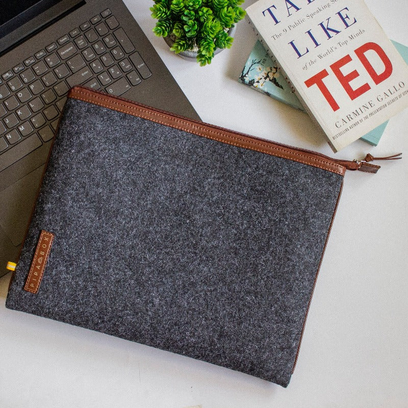 Lorenzo - Premium Felt Laptop Sleeve Laptop Bag Pipa Box   