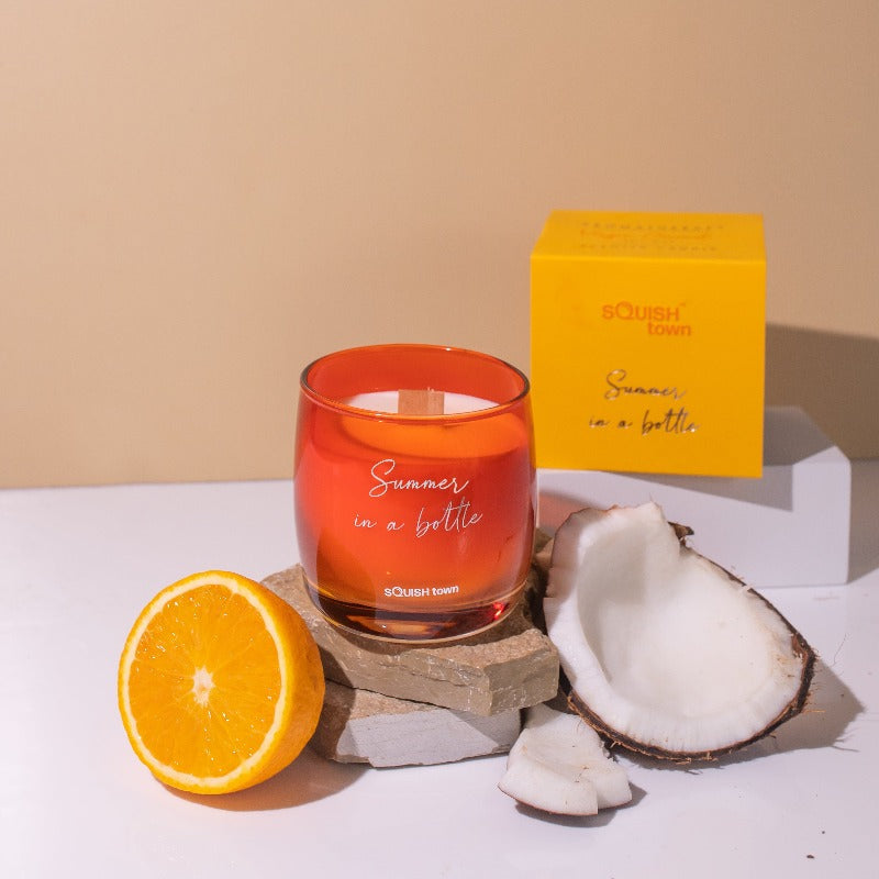 Squish Town - Summer In A Bottle Aromatherapy Scented Candle Candles Bloomtown Brands   