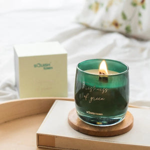 Squish Town - Freshness of Green Aromatherapy Scented Candle Candles Bloomtown Brands   