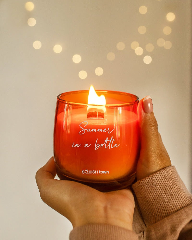 Squish Town - Summer In A Bottle Aromatherapy Scented Candle Candles Bloomtown Brands   
