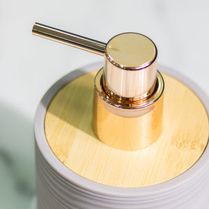 Ribbed Texture Matte Liquid Dispenser Soap Dispenser June Trading   