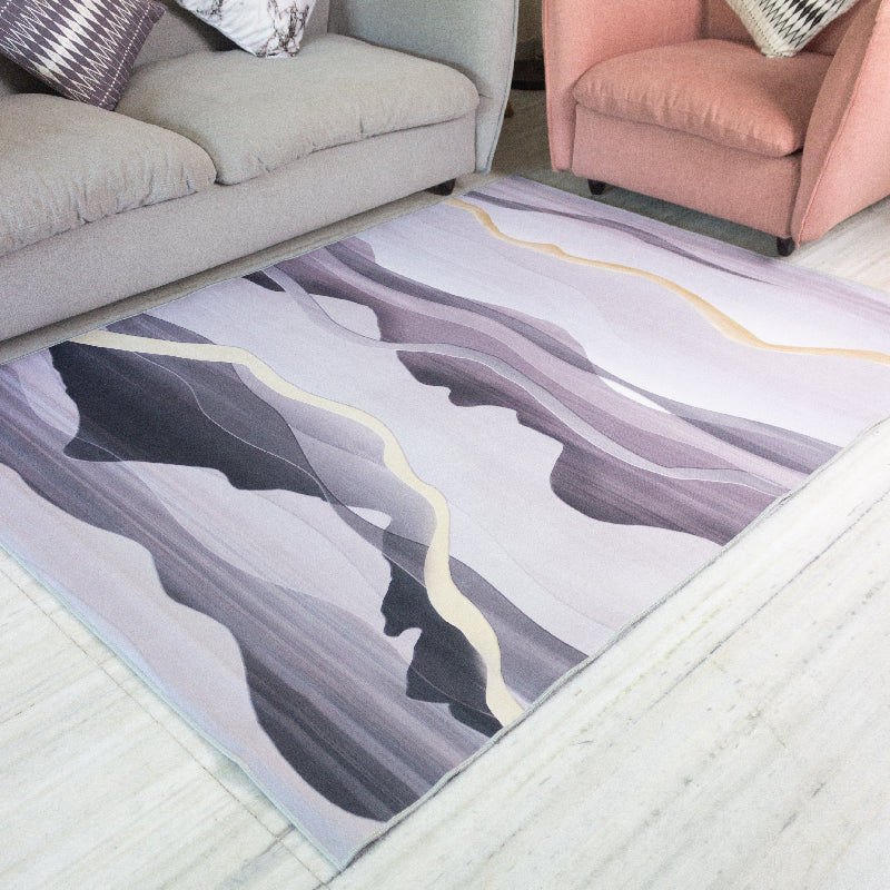 Abstract Ink-Art Modern Home Large Carpet