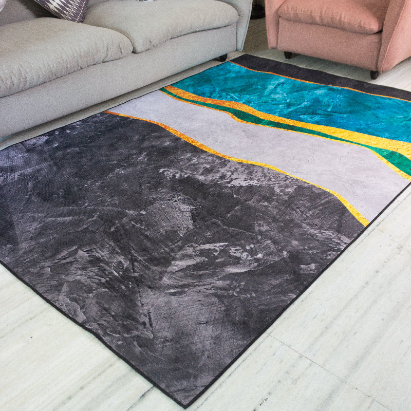 Abstract Waves Modern Home Large Carpet Carpets The June Shop   