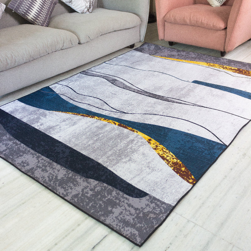 Artistic Waves Modern Home Large Carpet