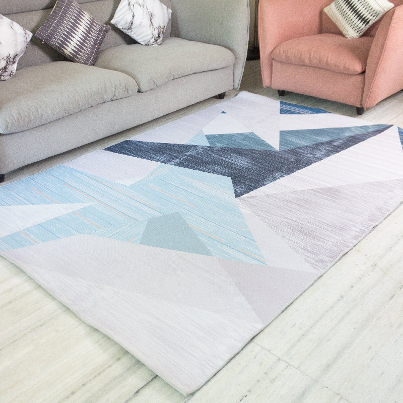 Pastel Triangles Modern Home Large Carpet