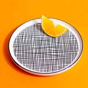 Minimal Seamless 6 Inch Snack Plate (Set of 4) Snack Plate June Trading   